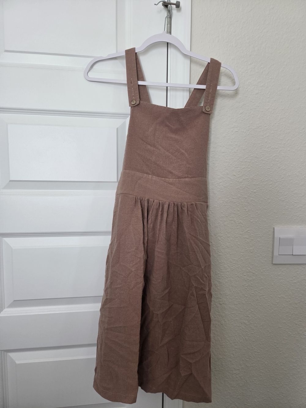 0Women's Overall Dress in Dusty Rose
